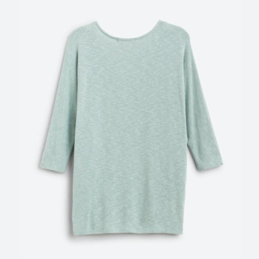 Laila Jayde 3/4 sleeve dolman top medium blue green